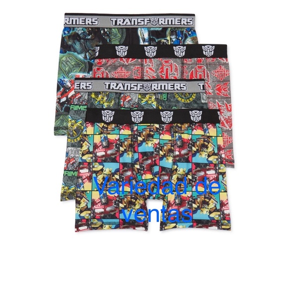 Transformers Boys’ Rise of the Beasts Print Boxer Briefs, 4-Pack, Sizes XS-XL - Picture 6 of 6